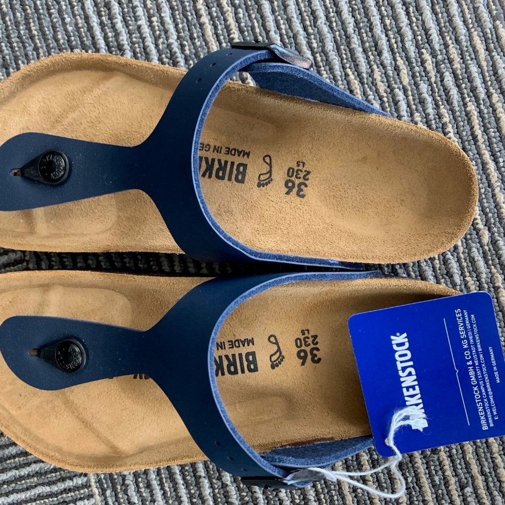 Birkenstock Gizeh-Flor Navy Blue Size 36 Women